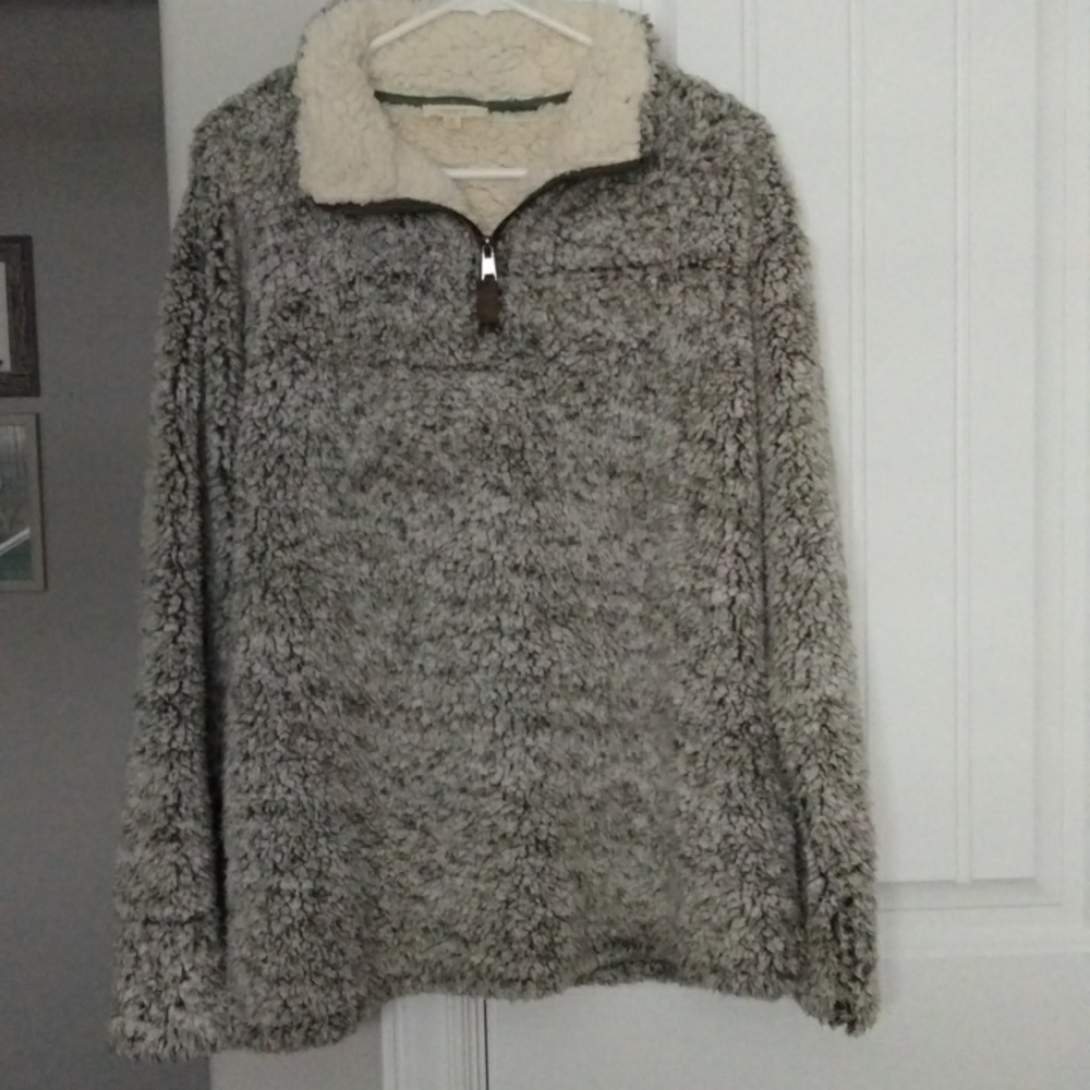 Soft As Can Be Sherpa Pullover Jacket Top